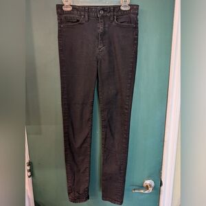 Black high-rise Joe's skinny jeans size 28